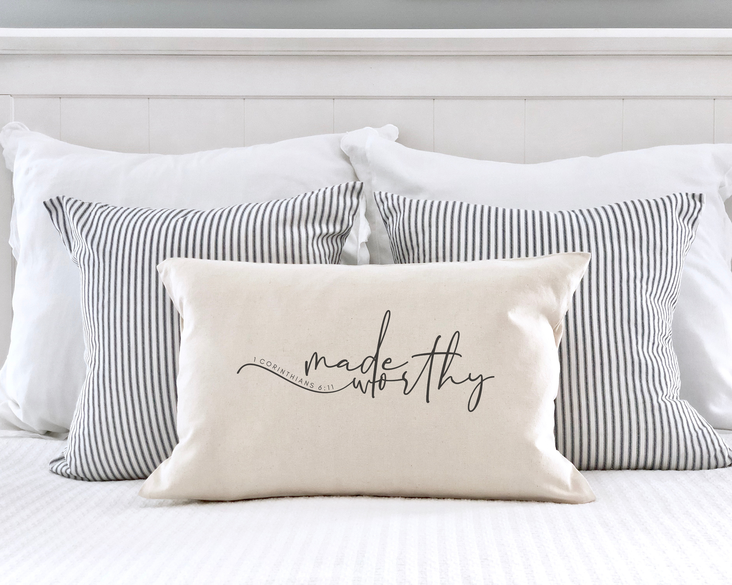 Made Worthy - 12 x 18 Natural Pillow Cover