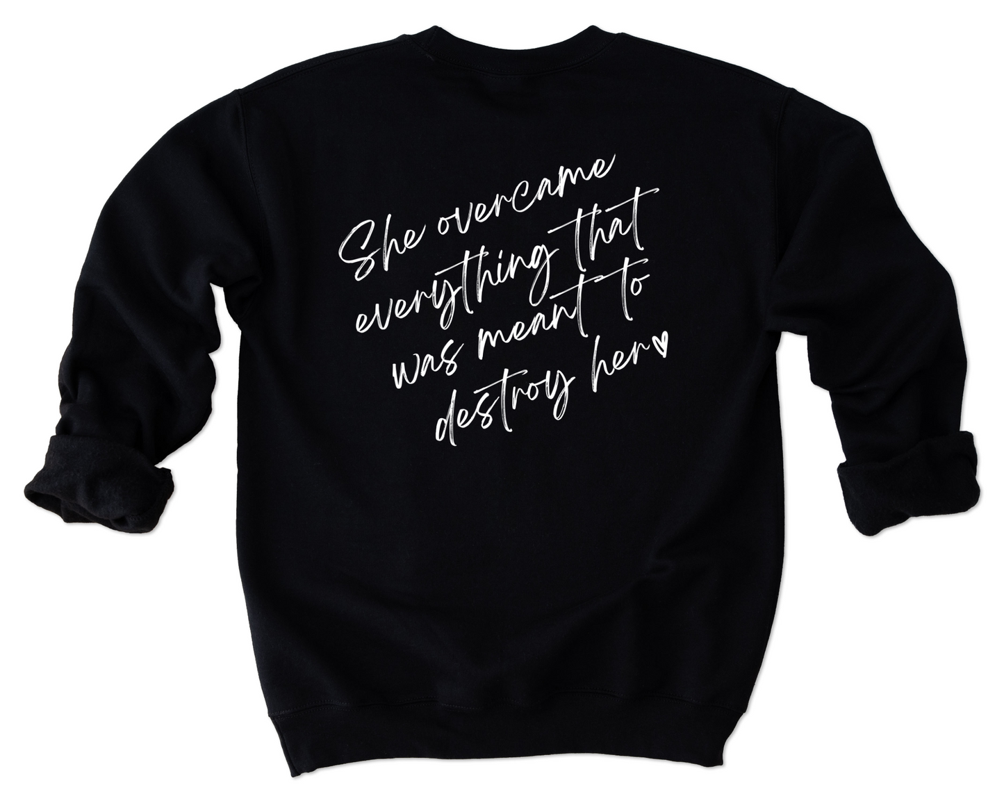 She Overcame - Unisex Crewneck Sweatshirt